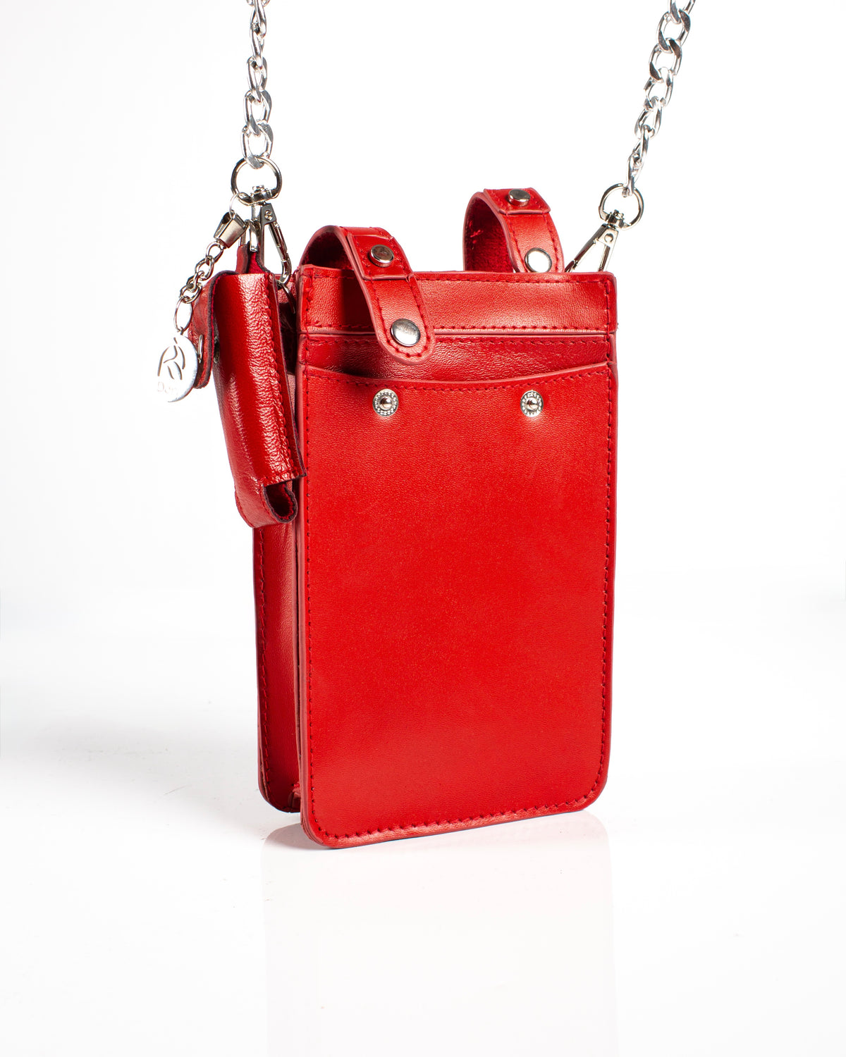 Bright red Derí Mini Fringe Bag