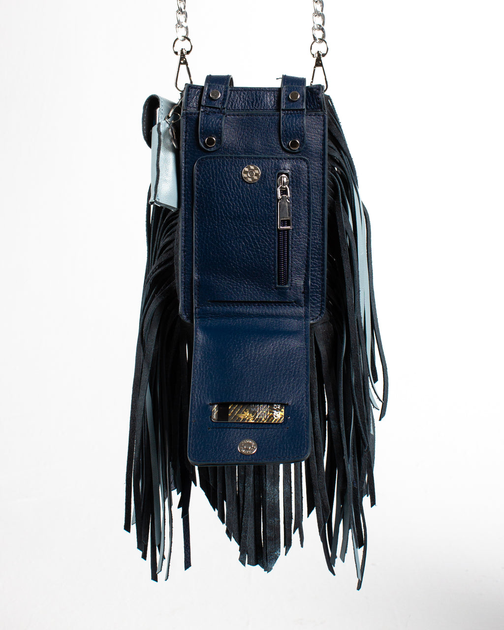 Blue shades Derí Mini Fringe Bag