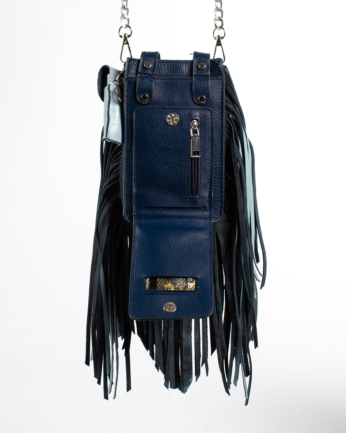 Blue shades Derí Mini Fringe Bag